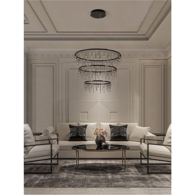 Φωτιστικό LED 41W 3000k Μαύρο Stellar 9186969 NOVA LUCE
