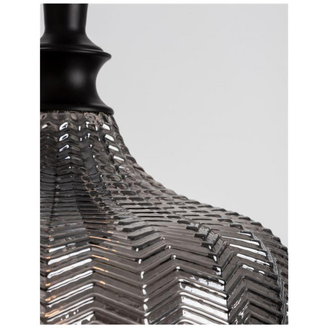 Φωτιστικό Μονόφωτο Ε27 Μαύρο Και Φυμέ Loni 9191242 NOVA LUCE