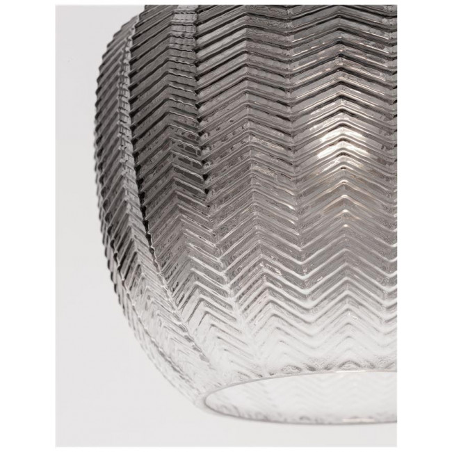 Φωτιστικό Μονόφωτο Ε27 Μαύρο Και Φυμέ Loni 9191242 NOVA LUCE