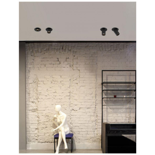 Σπότ Χωνευτό LED 12W 3000K Μαύρο Κινητό Pin 9232131 NOVA LUCE