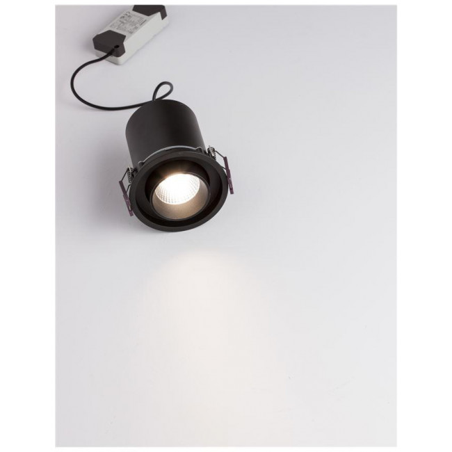 Σπότ Χωνευτό LED 12W 3000K Μαύρο Κινητό Pin 9232131 NOVA LUCE