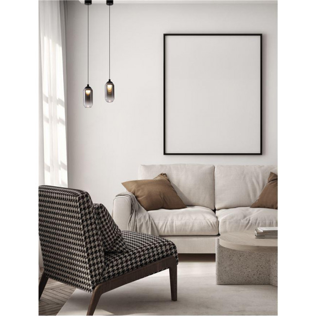 Φωτιστικό LED 6W 3000k Μαύρο Και Φυμέ Kita 9236205 NOVA LUCE