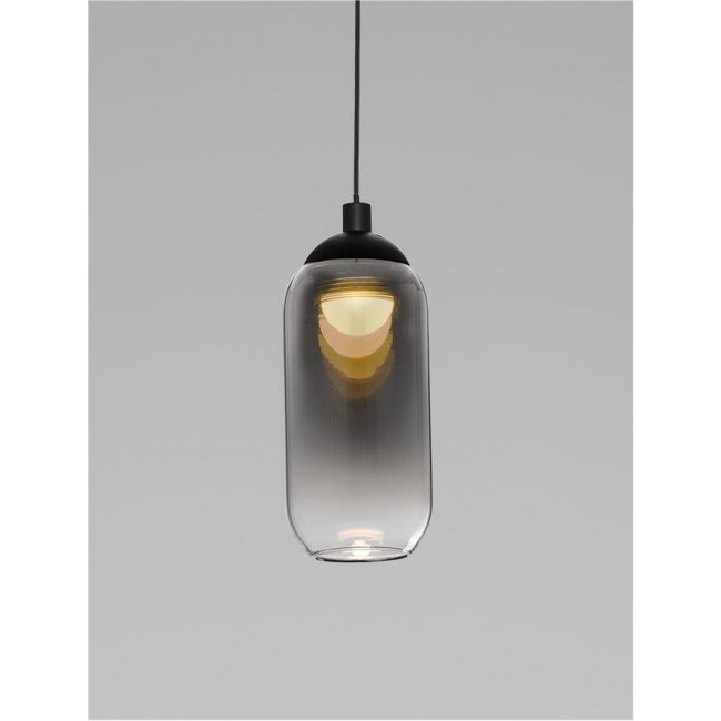 Φωτιστικό LED 6W 3000k Μαύρο Και Φυμέ Kita 9236205 NOVA LUCE