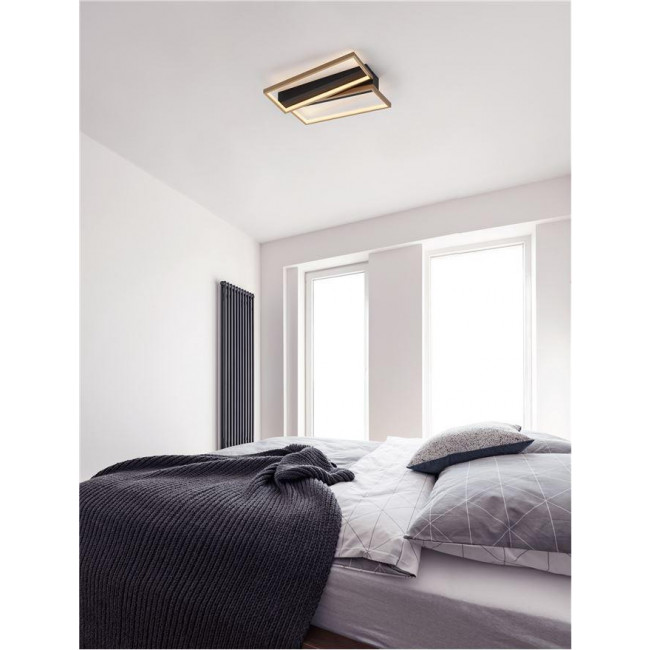 Φωτιστικό LED 28W 3000k Μαύρο Και Χρυσό Elize 9248113 NOVA LUCE