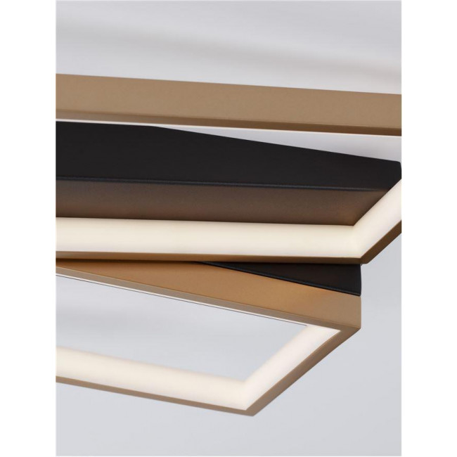 Φωτιστικό LED 28W 3000k Μαύρο Και Χρυσό Elize 9248113 NOVA LUCE