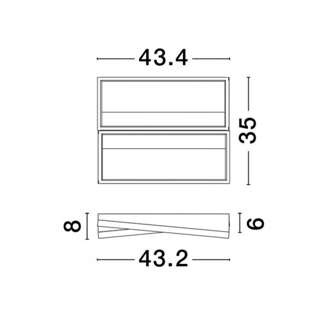 Φωτιστικό LED 28W 3000k Μαύρο Και Χρυσό Elize 9248113 NOVA LUCE