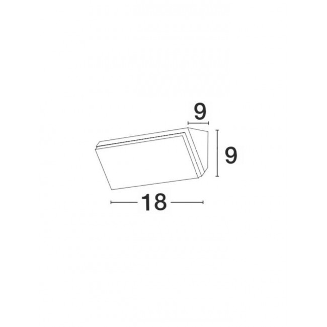 Απλίκα LED 12W 3000k Λευκό Keen 9270028 NOVA LUCE