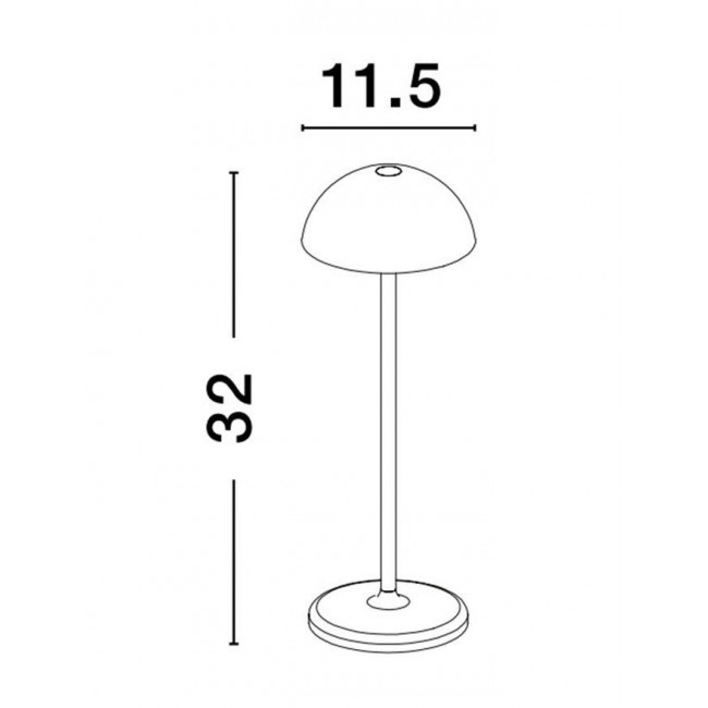 Πορτατίφ LED 2W 3000k Μαύρο Φορητό Rose 9281381 NOVA LUCE