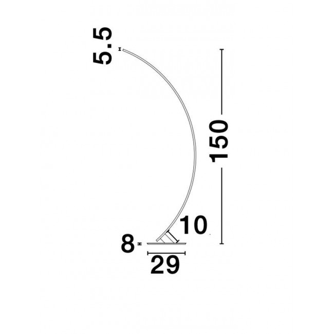 Φωτιστικό Δαπέδου LED 40W 3000k Λευκό Premium 9348074 NOVA LUCE