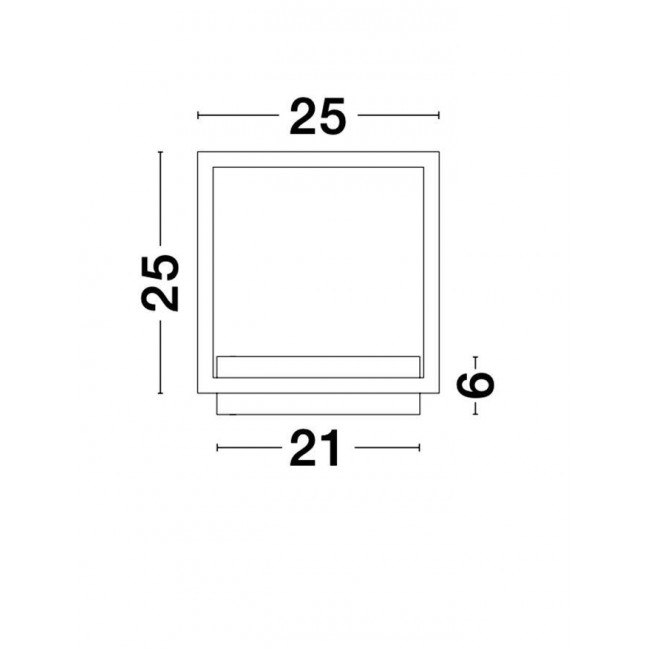 Απλίκα LED 18W 3000k Μαύρο Cornice 9421751 NOVA LUCE