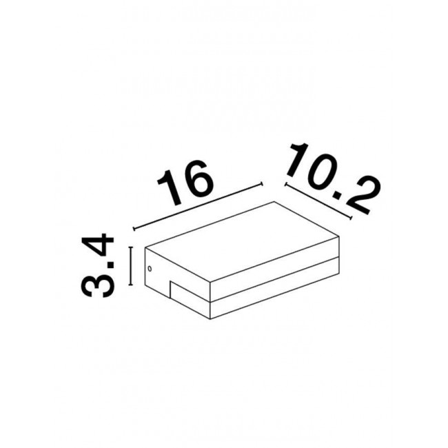 Απλίκα LED 6W 3000k Ανθρακί Pure 9492560 NOVA LUCE