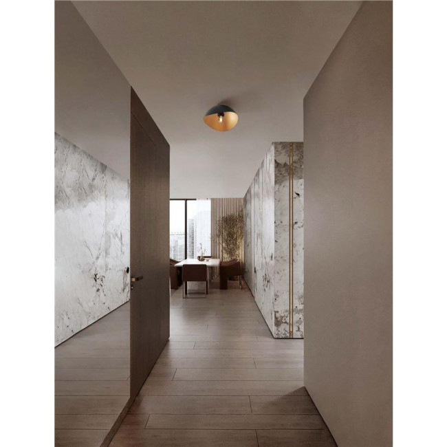 Φωτιστικό Μονόφωτο E27 Μαύρο Και Χρυσό Opsi 9695305 NOVA LUCE