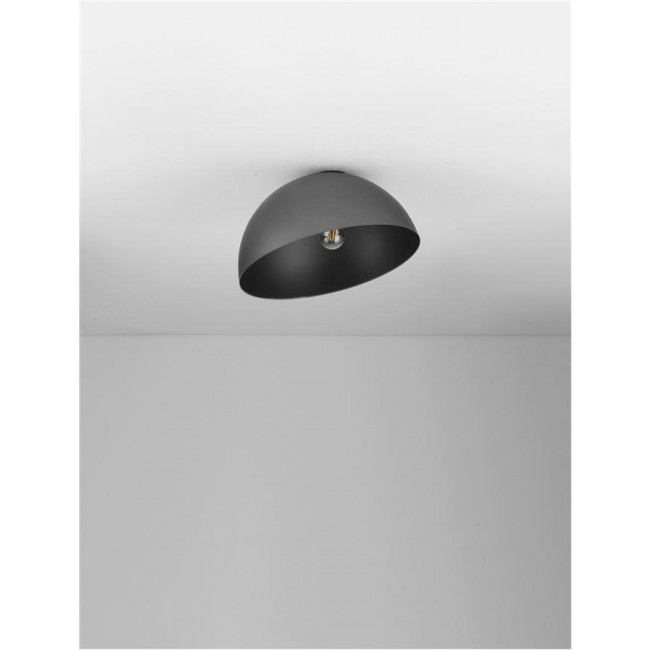 Φωτιστικό Μονόφωτο E27 Μαύρο Και Γκρι Onia 9695313 NOVA LUCE