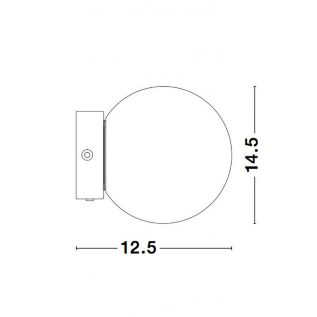 Απλίκα LED 6W 3200k Μαύρο Και Λευκό Joline 9919601 NOVA LUCE