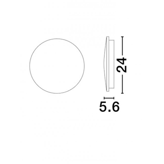 Απλίκα LED 12W 3000k Λευκό Valno 9923415 NOVA LUCE