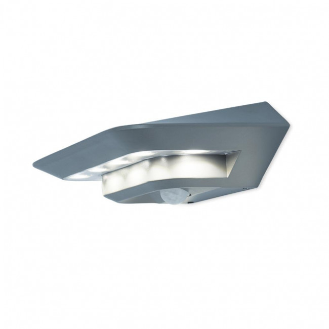 Ηλιακό Φωτιστικό LED 2.4W 4000k Ασημί Με Αισθητήρα Κίνησης Ghost LUTEC