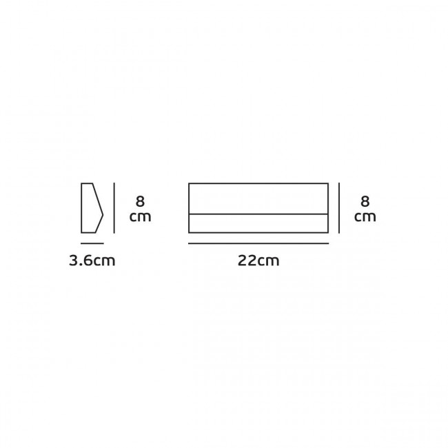 Απλίκα LED 3W 6000k Ανθρακί VK/02019 VK LED