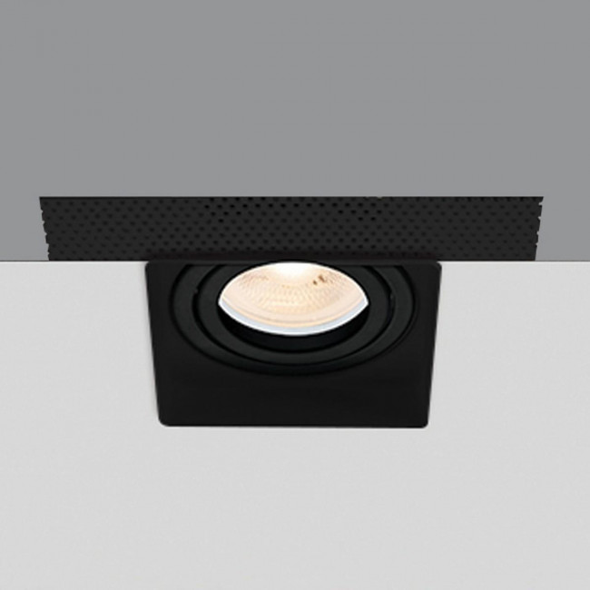 Σποτ Χωνευτό GU10 Trimless Μαύρο Κινητό VK/03194G/B VK LED