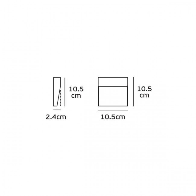 Απλίκα LED 3W 3000k Λευκό VK/02149/W/W VK LED