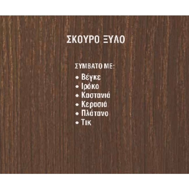Κανάλι Διανομής Αυτοκόλλητο 25X25mm Σκούρο Ξύλο VIOKAR