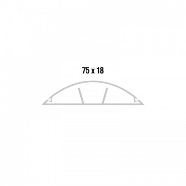 Κανάλι Δαπέδου 75X18mm Αυτοκόλλητο Λευκό VIOKAR