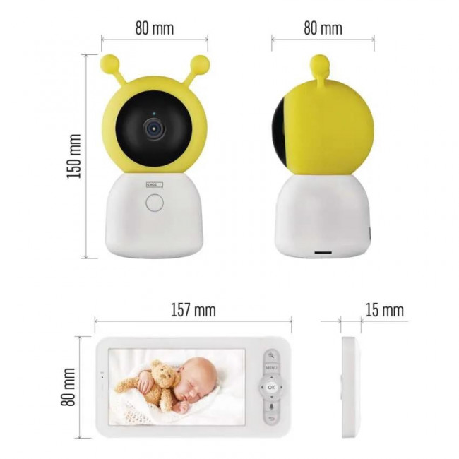 Baby Monitor Wi-Fi 3MP, Με Φακό 3.6mm H4052 EMOS