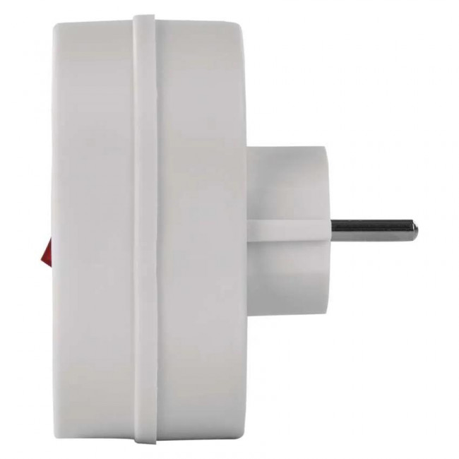 Πολύπριζο 2 Σούκο Σε Ευθεία Με Διακόπτη Λευκό P0063 EMOS