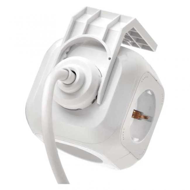 Πολύπριζο 4 Σούκο, 2 USB Κύβος 1.9m Λευκό P04219GU EMOS