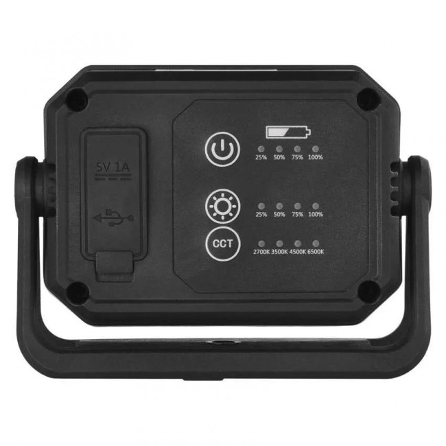 Προβολέας LED Φορητός Επαναφορτιζόμενος Μαύρο Και Πράσινο 3.7V P4542 EMOS