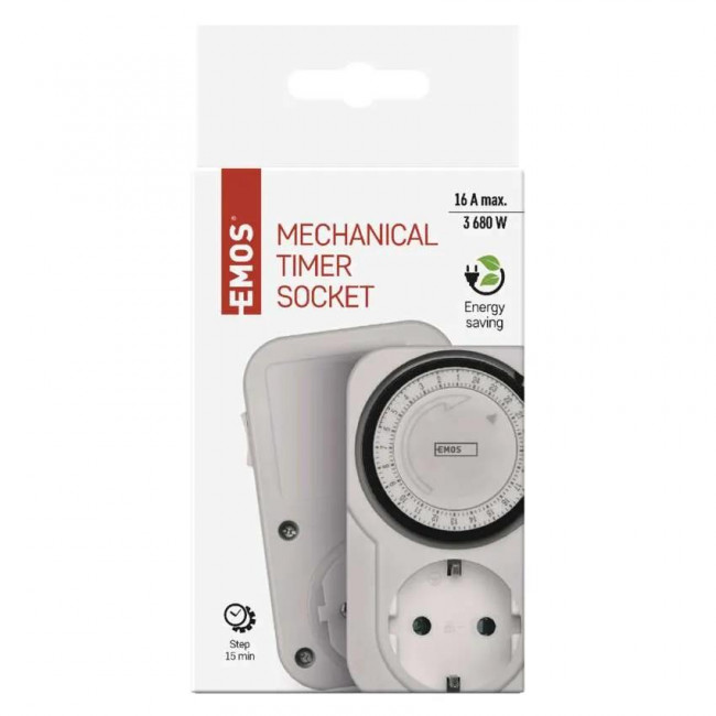 Χρονοδιακόπτης Πρίζας Ημερήσιος P5522 EMOS
