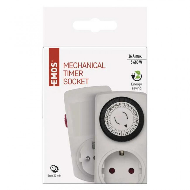 Χρονοδιακόπτης Πρίζας Ημερήσιος P5523 EMOS