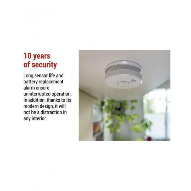 Ανιχνευτής Ορατού Καπνού Αυτόνομος Με Σειρήνα Λευκό P56503 EMOS