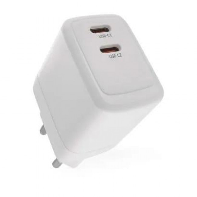 Φορτιστής Τοίχου USB TypeC Δύο Εξόδων 35W Λευκό V03G35 EMOS