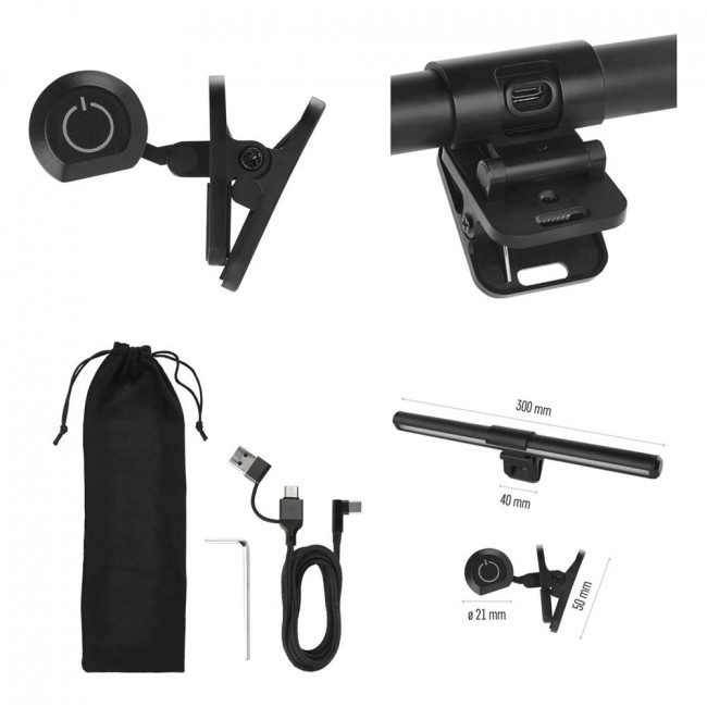 Φωτιστικό Οθόνης USB Μαύρο Z7625 EMOS