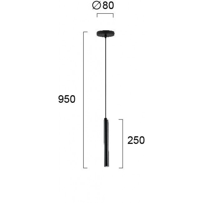 Φωτιστικό LED 3W 3000k Μαύρο Duct 3082800 VIOKEF