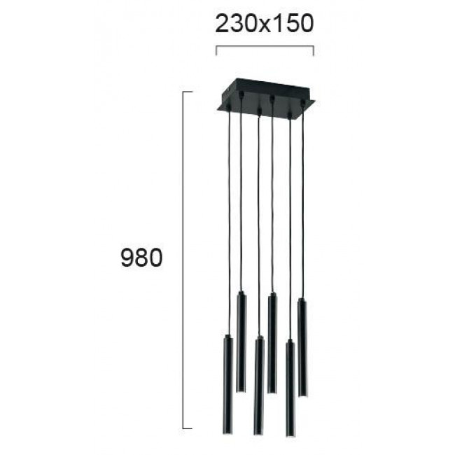 Φωτιστικό LED 18W 3000k Μαύρο Duct 3082900 VIOKEF