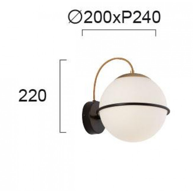 Απλίκα E27 Χρυσό Και Λευκό Ferero 3094000 VIOKEF