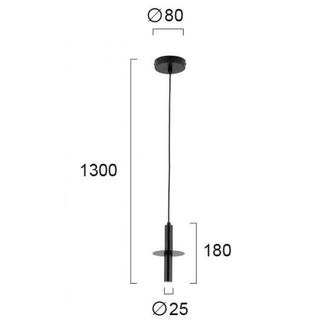 Φωτιστικό LED 3W 3000k Μαύρο Duct 3099500 VIOKEF