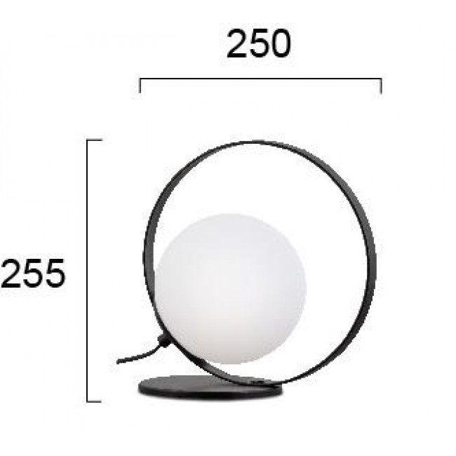 Πορτατίφ Ε14 Μαύρο Και Λευκό Bubble 3100100 VIOKEF