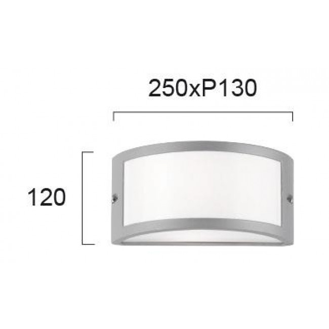 Απλίκα E27 Γκρί Limnos 4049100 VIOKEF