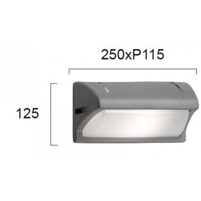 Απλίκα E27 Γκρι Patmos 4055900 VIOKEF