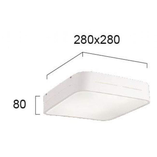 Πλαφονιέρα E27 Λευκό Terry 4104200 VIOKEF