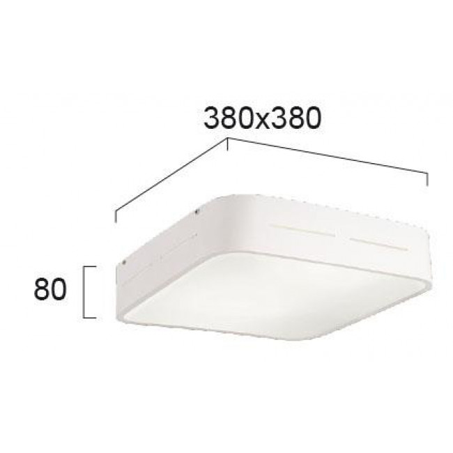 Πλαφονιέρα E27 Λευκό Terry 4104300 VIOKEF