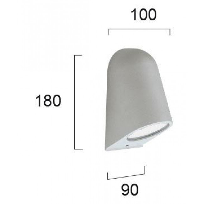 Απλίκα GU10 Ασημί Hydra 4136200 VIOKEF