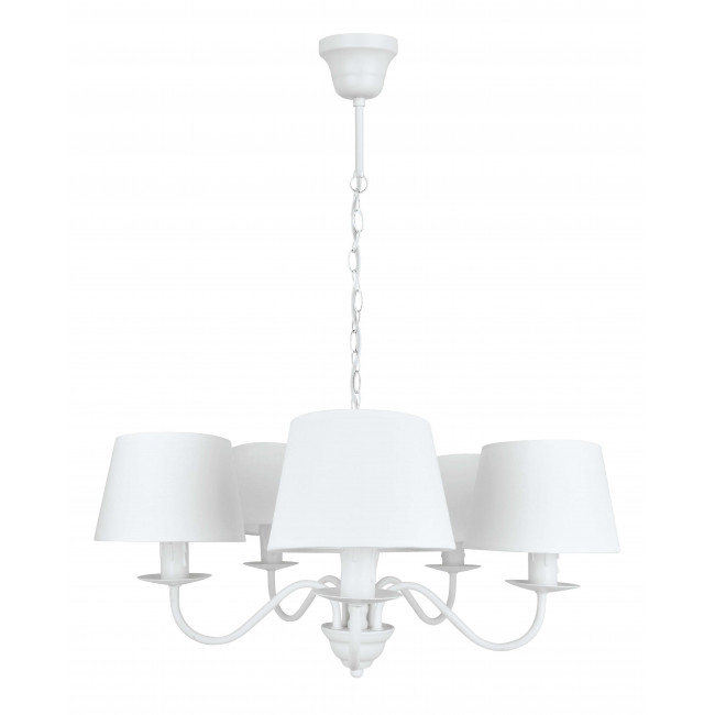 Φωτιστικό Πεντάφωτο E14 Λευκό Reanna 4138800 VIOKEF