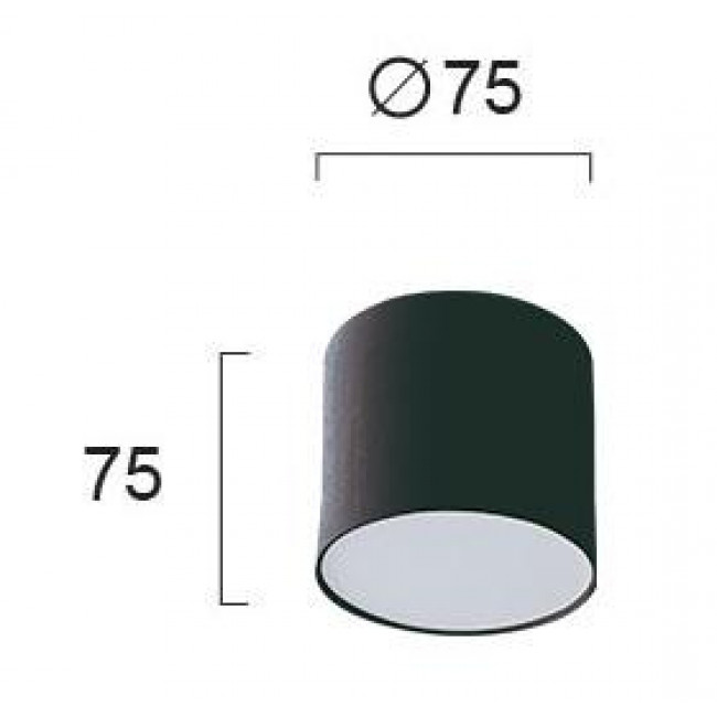 Πλαφονιέρα LED 7W 3000k Μαύρο Jaxon 4157301 VIOKEF
