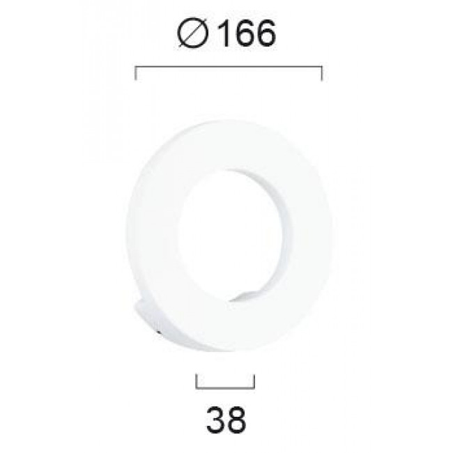 Απλίκα LED 7W 3000k Λευκό Santorini 4158400 VIOKEF