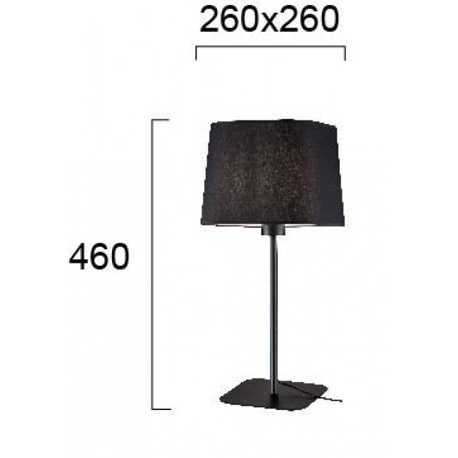 Πορτατίφ E27 Μαύρο Hendrix 4174701 VIOKEF