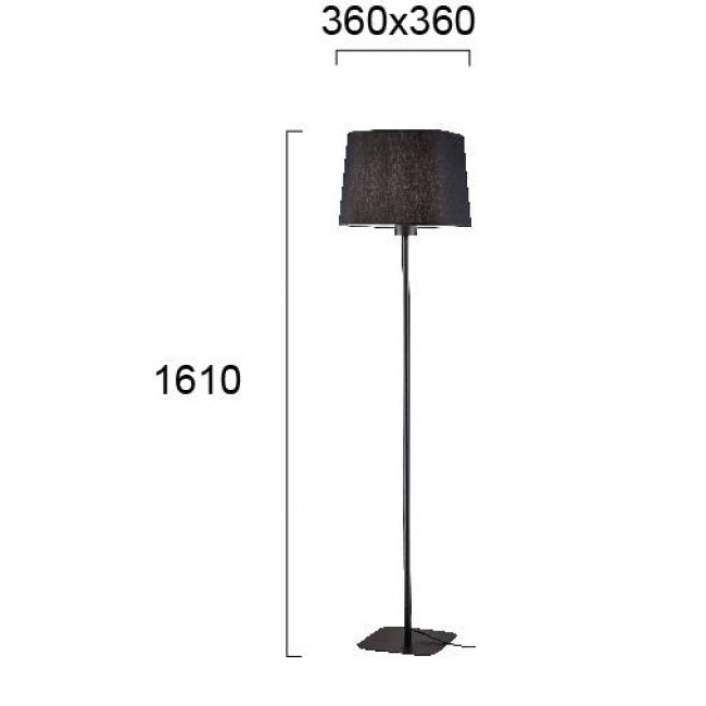 Φωτιστικό Δαπέδου E27 Μαύρο 4174801 VIOKEF