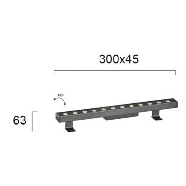 Φωτιστικό Δαπέδου LED 6W 3200k Ανθρακί Marvel 4187400 VIOKEF